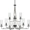 Progress Lighting Riley Collection Black Nine-Light Chandelier P400210-031 - alternate 1